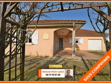 MAISON PLAIN-PIED - 92m², 3 CHAMBRES - TERRAIN 1330M²